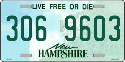 NH license plate 3069603