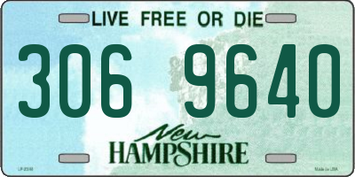 NH license plate 3069640