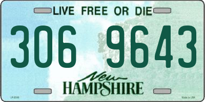 NH license plate 3069643