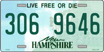 NH license plate 3069646