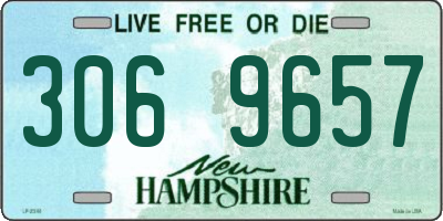 NH license plate 3069657