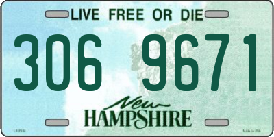 NH license plate 3069671