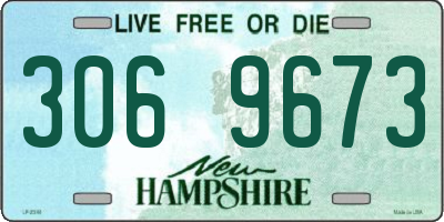 NH license plate 3069673