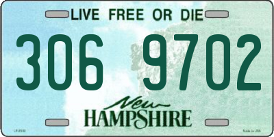 NH license plate 3069702