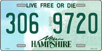 NH license plate 3069720