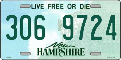 NH license plate 3069724