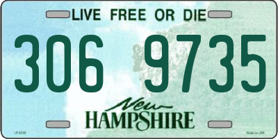 NH license plate 3069735