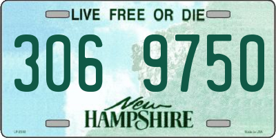 NH license plate 3069750