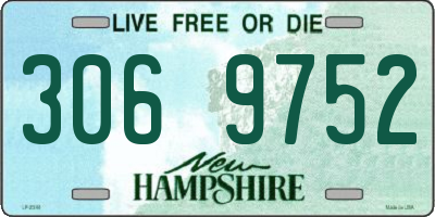 NH license plate 3069752