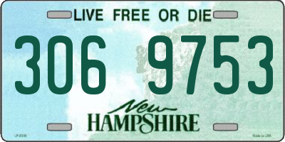 NH license plate 3069753