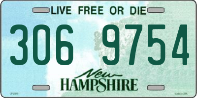 NH license plate 3069754