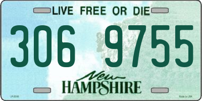 NH license plate 3069755