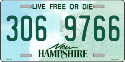 NH license plate 3069766