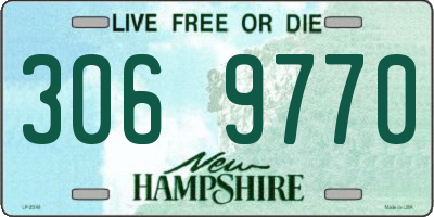 NH license plate 3069770