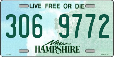 NH license plate 3069772