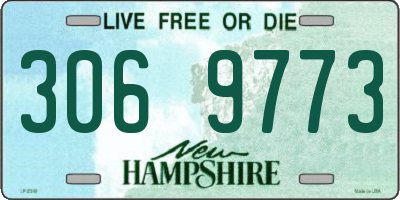 NH license plate 3069773