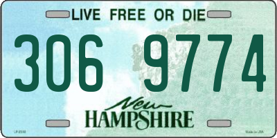 NH license plate 3069774