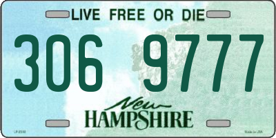 NH license plate 3069777