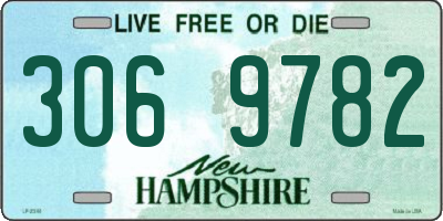 NH license plate 3069782