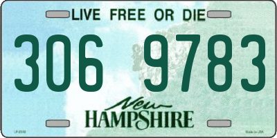 NH license plate 3069783