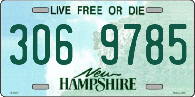 NH license plate 3069785