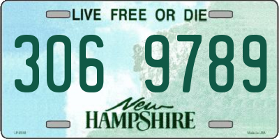 NH license plate 3069789