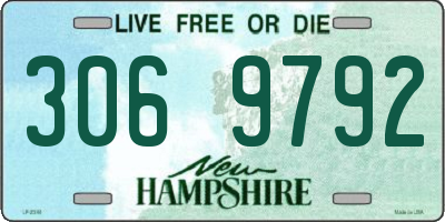 NH license plate 3069792