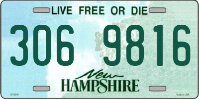 NH license plate 3069816