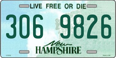 NH license plate 3069826