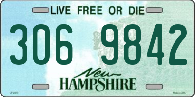 NH license plate 3069842