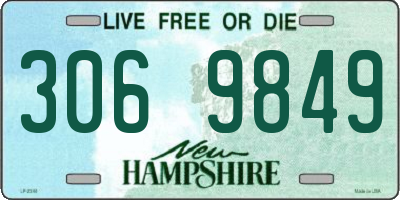 NH license plate 3069849