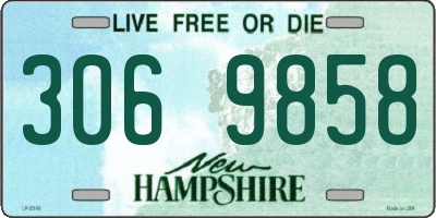 NH license plate 3069858