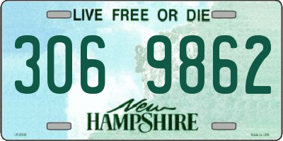 NH license plate 3069862