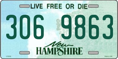 NH license plate 3069863
