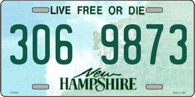 NH license plate 3069873