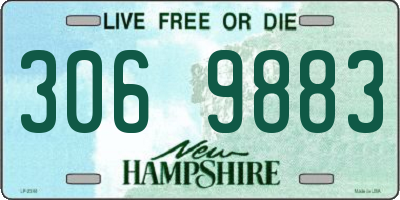 NH license plate 3069883