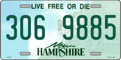 NH license plate 3069885