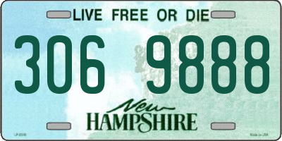 NH license plate 3069888