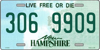 NH license plate 3069909