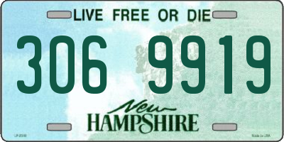 NH license plate 3069919