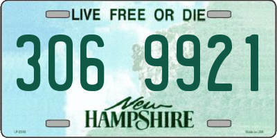 NH license plate 3069921