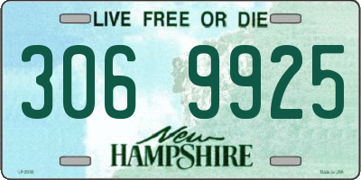 NH license plate 3069925