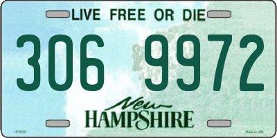 NH license plate 3069972