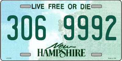 NH license plate 3069992