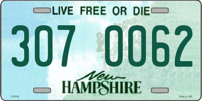NH license plate 3070062