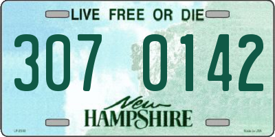 NH license plate 3070142