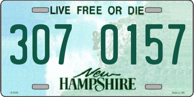NH license plate 3070157