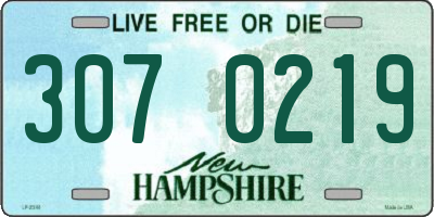 NH license plate 3070219