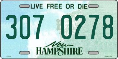 NH license plate 3070278