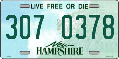 NH license plate 3070378